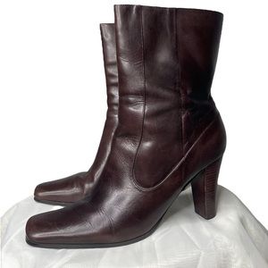 Nine West brown leather boots